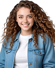 Avatar de Aurora, asistente virtual de UNIBE